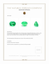 8.80 Ct. Emerald from Colombia Appraisal