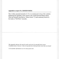 1.25 Ct. Emerald from Colombia Scan Report