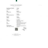 0.92 Ct. Emerald from Colombia Scan Report