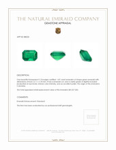 1.87 Ct. Emerald from Colombia - Muzo Appraisal