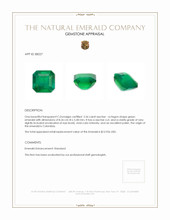 2.56 Ct. Emerald from Colombia Appraisal
