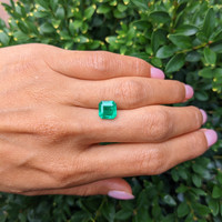 2.56 Ct. Emerald from Colombia Life Style