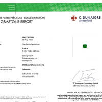 1.66 Ct. Emerald from Colombia - Muzo Scan Report