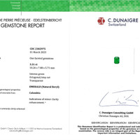 3.31 Ct. Emerald from Colombia Scan Report
