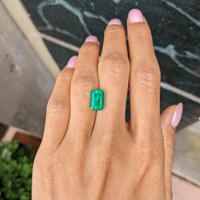 3.30 Ct. Emerald from Colombia Life Style