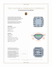 2.64 Ct. Emerald from Colombia 3 D Scan Report