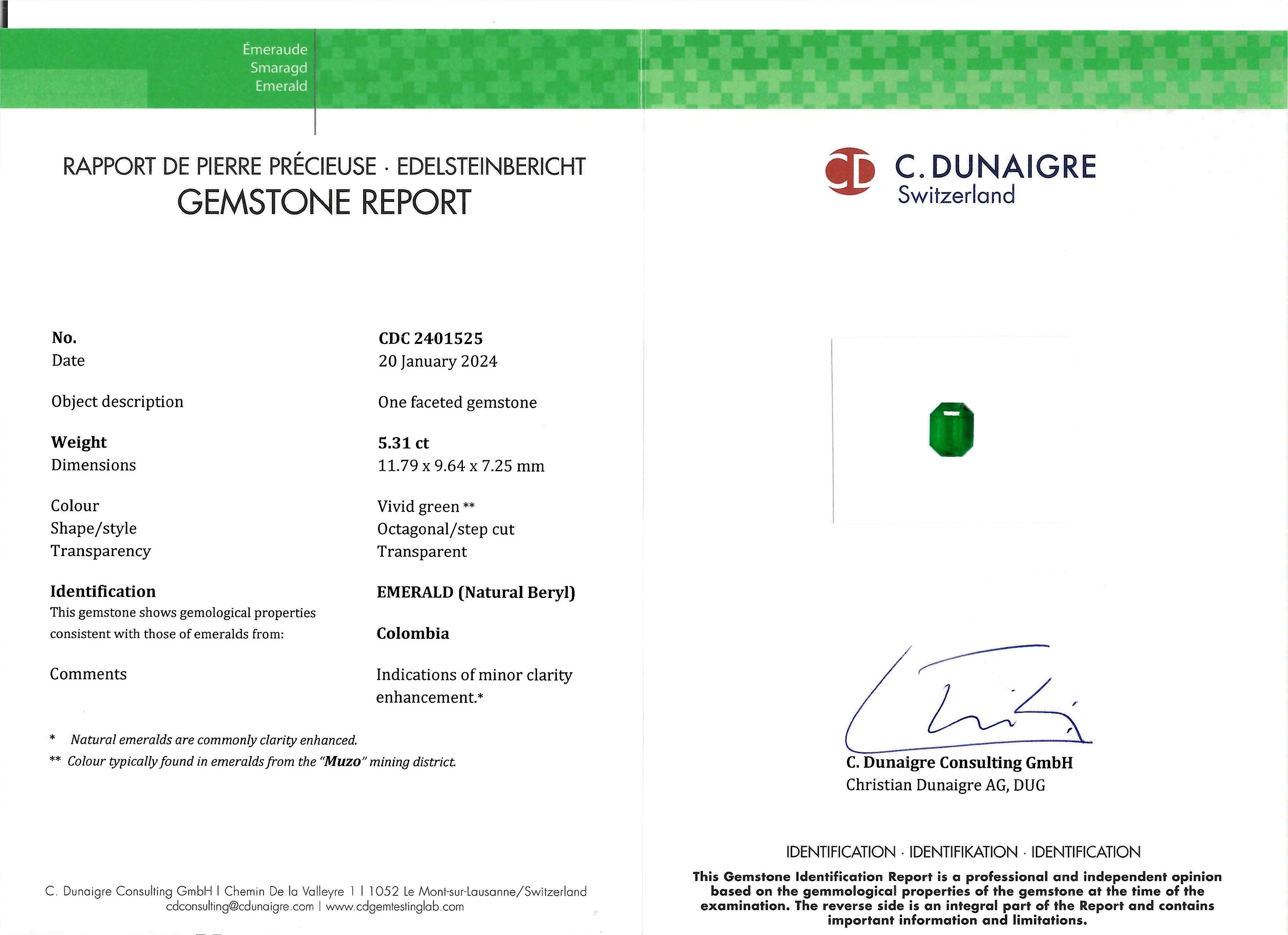 5.31 Ct. Emerald from Colombia