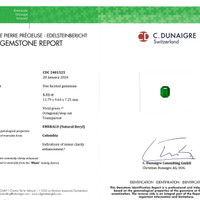 5.31 Ct. Emerald from Colombia Scan Report