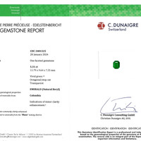 5.31 Ct. Emerald from Colombia - Muzo Scan Report