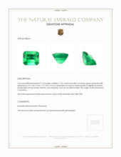 5.20 Ct. Emerald from Colombia Appraisal