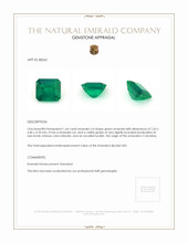 1.64 Ct. Emerald from Colombia Appraisal