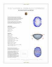 0.77 Ct. Emerald from Zambia 3 D Scan Report
