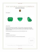 1.43 Ct. Emerald from Colombia Appraisal