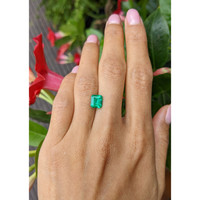 1.62 Ct. Emerald from Colombia Life Style