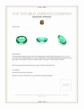 0.85 Ct. Emerald from Zambia Appraisal