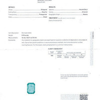 8.18 Ct. Emerald from Russia Scan Report