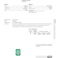 8.18 Ct. Emerald from Russia Scan Report