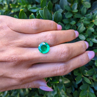 3.62 Ct. Emerald from Colombia Life Style