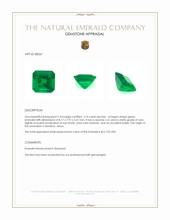 2.14 Ct. Emerald from Colombia - Muzo Appraisal