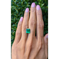2.66 Ct. Emerald from Colombia Life Style