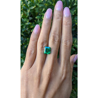 3.79 Ct. Emerald from Colombia Life Style