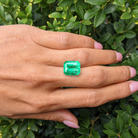 7.90 Ct. Emerald from Zambia Life Style