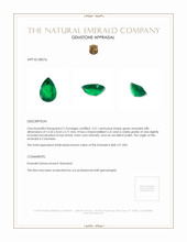 3.21 Ct. Emerald from Colombia Appraisal