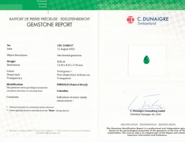 3.21 Ct. Emerald from Colombia