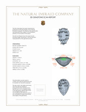 4.08 Ct. Emerald from Colombia 3 D Scan Report