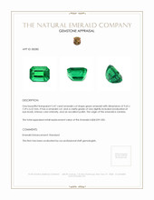 3.47 Ct. Emerald from Zambia Appraisal