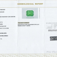 3.47 Ct. Emerald from Colombia Scan Report