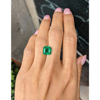 3.84 Ct. Emerald from Zambia Life Style