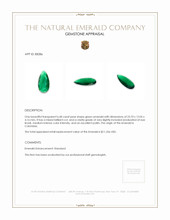 6.68 Ct. Emerald from Colombia Appraisal