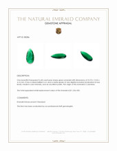 6.68 Ct. Emerald from Colombia Appraisal