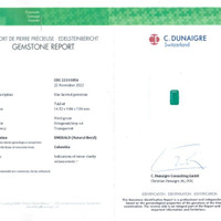 7.63 Ct. Emerald from Colombia Scan Report