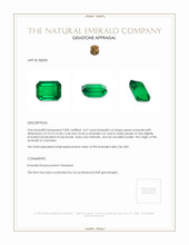 3.67 Ct. Emerald from Colombia Appraisal