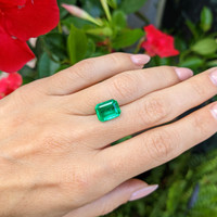 3.67 Ct. Emerald from Colombia Life Style
