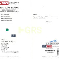 2.26 Ct. Emerald from Colombia Scan Report