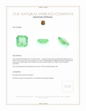 4.16 Ct. Emerald from Colombia Appraisal