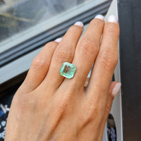 4.16 Ct. Emerald from Colombia Life Style