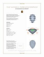 1.60 Ct. Emerald from Zambia 3 D Scan Report