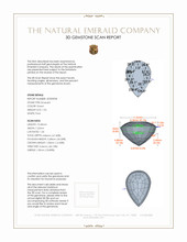 1.96 Ct. Emerald from Zambia 3 D Scan Report