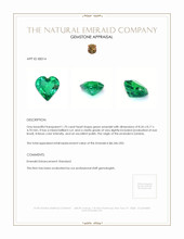 1.70 Ct. Emerald from Zambia Appraisal