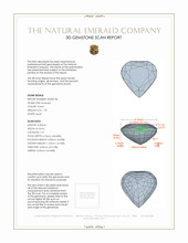 1.70 Ct. Emerald from Zambia 3 D Scan Report