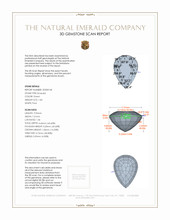 1.84 Ct. Emerald from Zambia 3 D Scan Report
