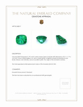 1.99 Ct. Emerald from Zambia Appraisal