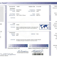 6.83 Ct. Emerald from Zambia Scan Report