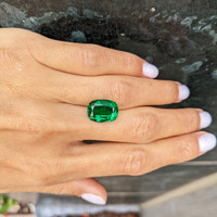 6.83 Ct. Emerald from Zambia Life Style