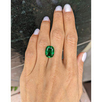 6.83 Ct. Emerald from Zambia Life Style