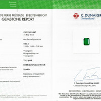 9.41 Ct. Emerald from Zambia Scan Report